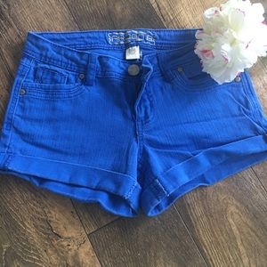 Royal Blue Jean Shorts